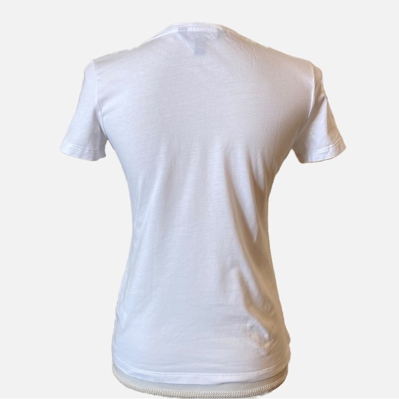 Lauren Ralph Lauren Logo Short Sleeve T-Shirt White with Cursive Lettering PXS - Picture 5 of 11